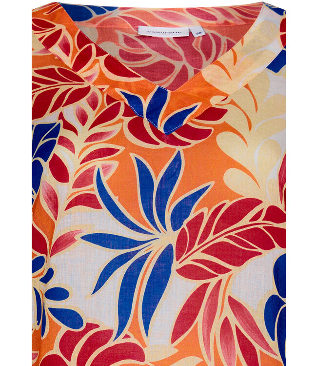 woven 'v' neck  3/4 sleeve beach dress 'beach twist'