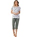 organic cotton short sleeve pyjama set 'hidden flowers'
