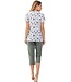 organic cotton short sleeve pyjama set 'hidden flowers'
