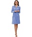 cotton-terry bathrobe with full zip and collar 'blue comfort'