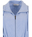 cotton-terry bathrobe with full zip and collar 'blue comfort'