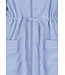 cotton-terry bathrobe with full zip and collar 'blue comfort'