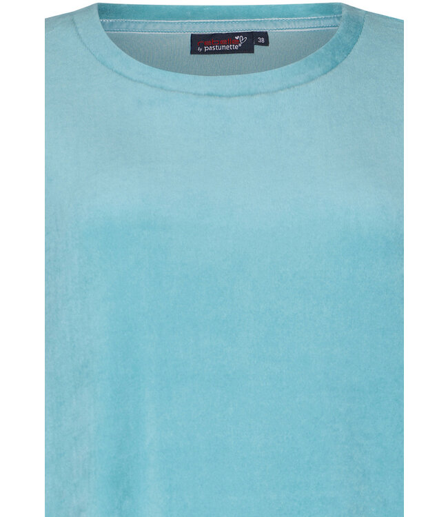 velours lounge nachthemd met zakken 'chic sporty stripe'