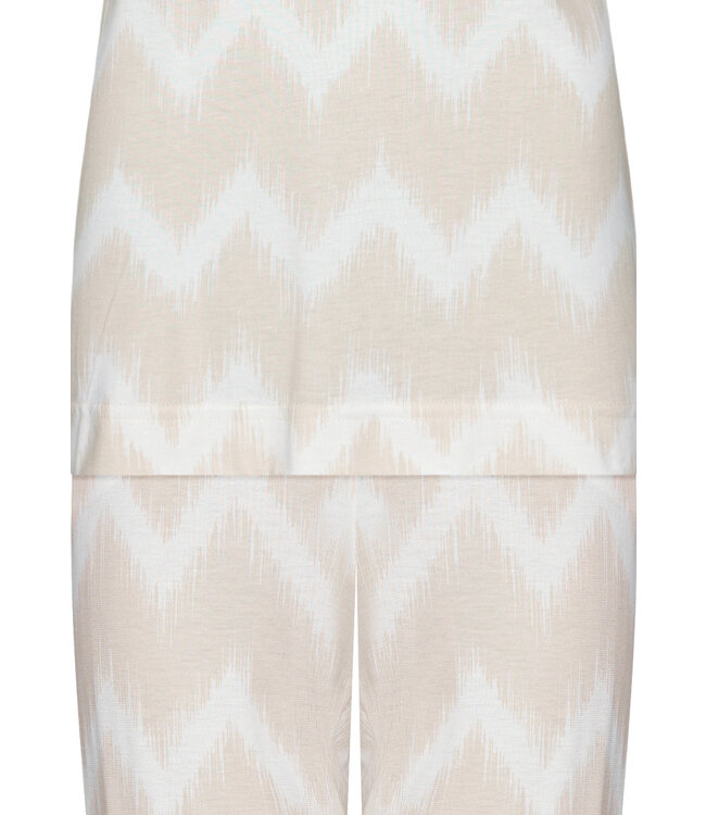 luxe dames pyjama met korte mouwen 'soft waves'