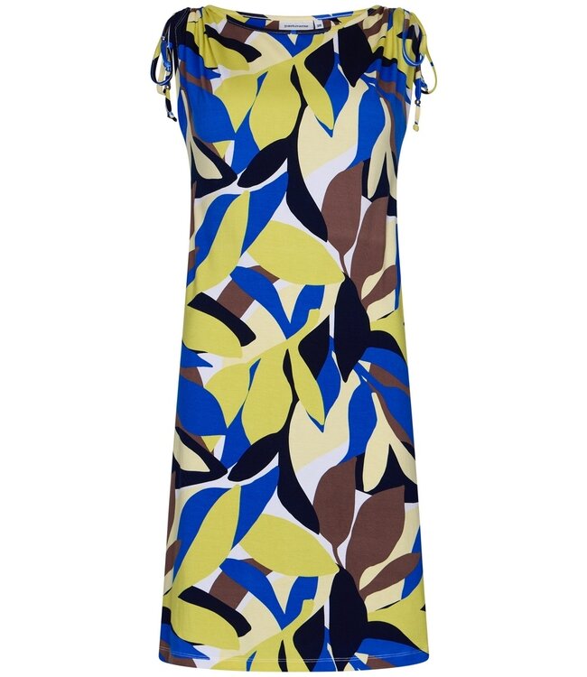 capped sleeve beach dress with adjustable ties 'wild chic'