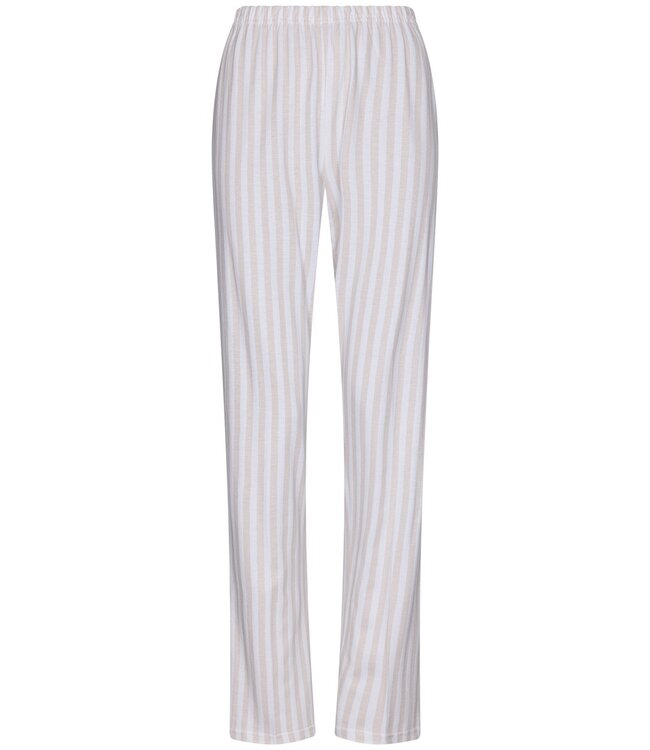 full button short sleeve cotton pyjama 'beige stripes'