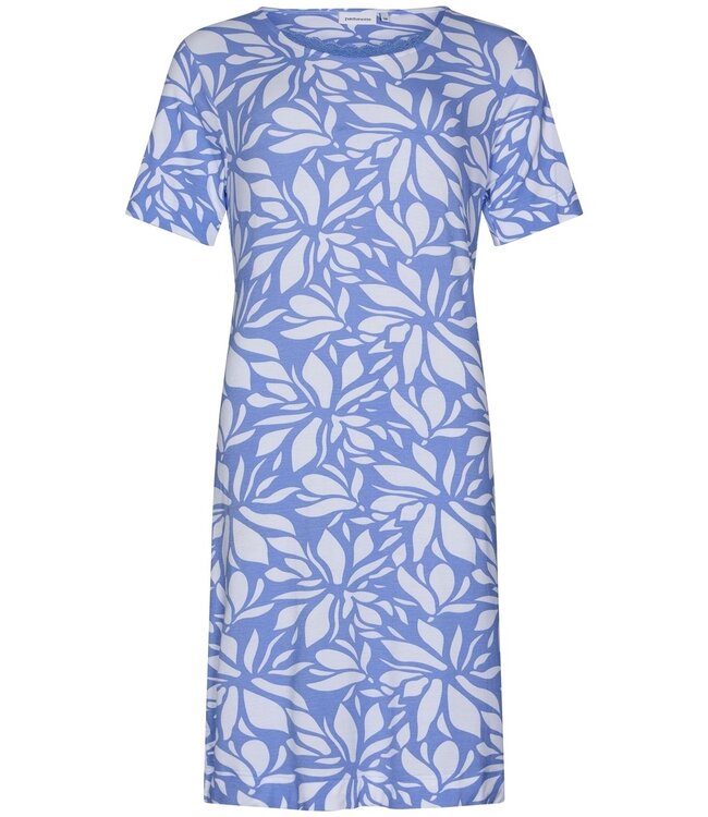 bamboe-mix dames nachthemd met korte mouwen 'mega bold floral'