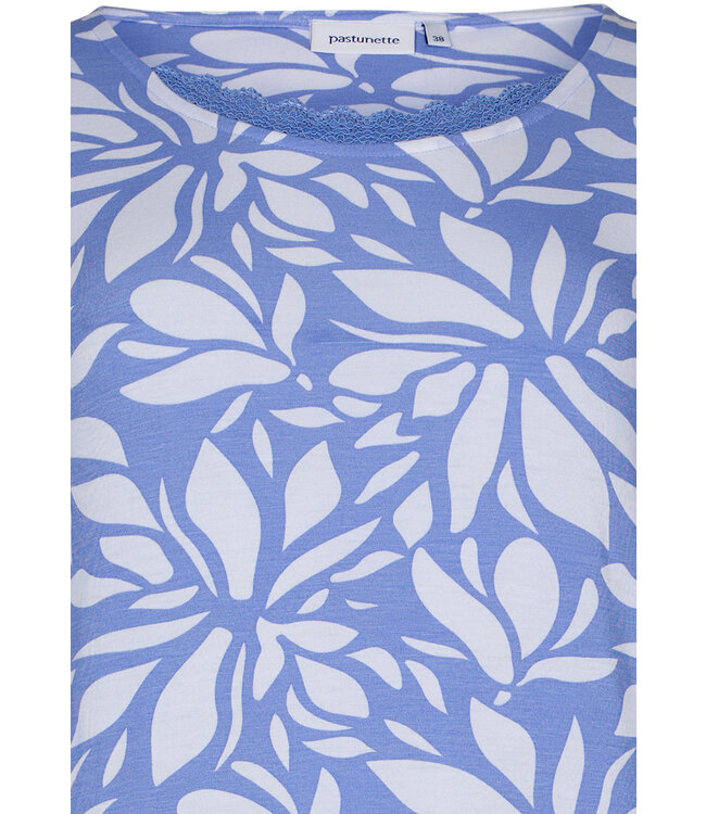 bamboe-mix dames nachthemd met korte mouwen 'mega bold floral'