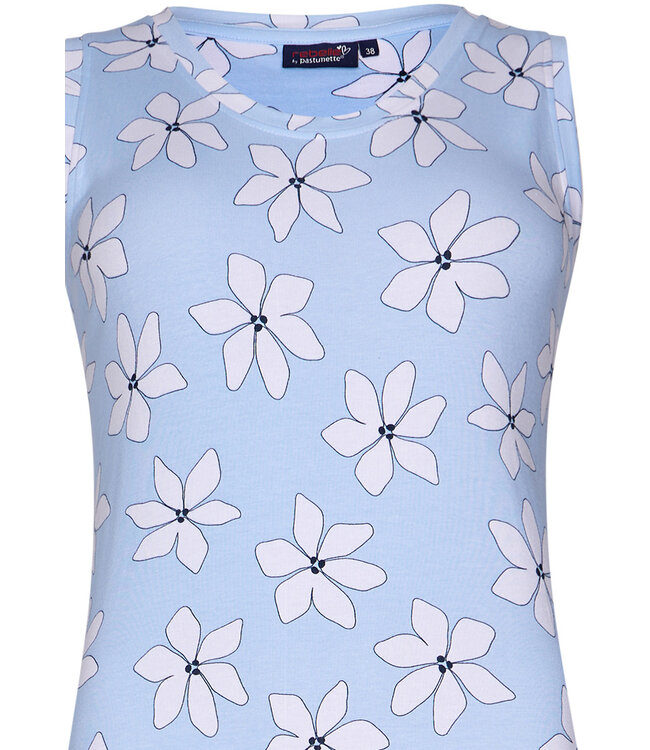 ladies longer length, sleeveless nightdress 'fabulous flower'