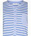ladies cotton nightdress with buttons 'stripey blue'