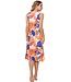 mouwloze strandjurk met v-hals 'beach twist'