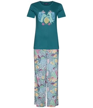 Rebelle short sleeve organic cotton pyjama set 'tropical paradise'