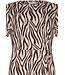 short sleeve long beach dress 'safari animal'