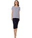 trendy short sleeve pyjama set with buttons 'fabulously stripey'