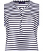 trendy short sleeve pyjama set with buttons 'fabulously stripey'