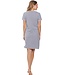 trendy short sleeve nightdress with buttons 'fabulously stripey'