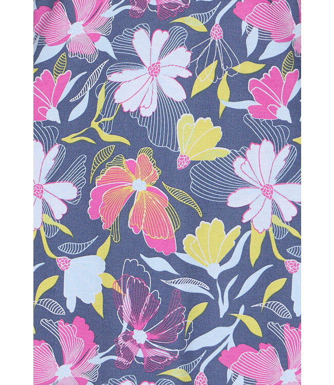 katoenen dames spaghetti nachthemd 'floral garden'