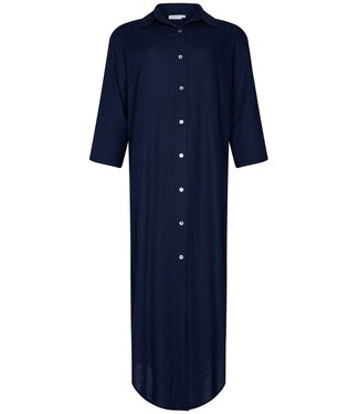 Pastunette Beach blue long woven beach shirt 'sunny day'