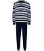 men's cotton pyjama set with buttons 'horizontal stripes'