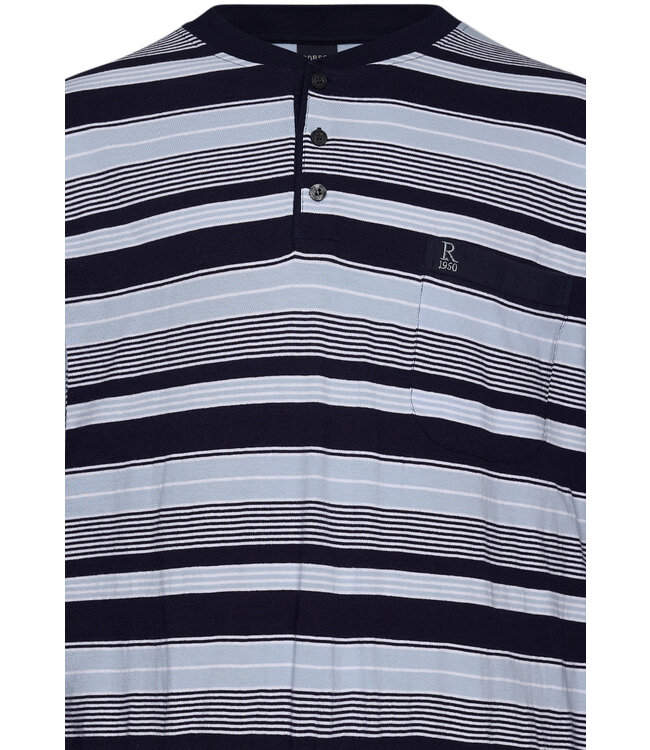 men's cotton pyjama set with buttons 'horizontal stripes'