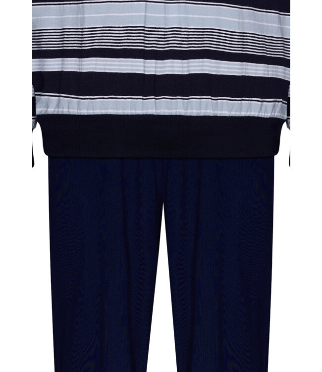 men's cotton pyjama set with buttons 'horizontal stripes'