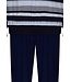 katoenen herenpyjama met knoopjes 'horizontal stripes'