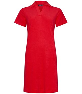 Rebelle cotton terry home lounge shirt dress 'coral comfort'