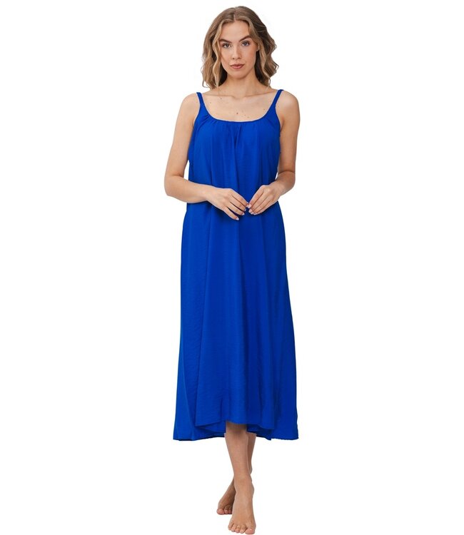 long spaghetti beachdress 'paradise blue'