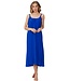 lange spaghetti strandjurk 'paradise blue'
