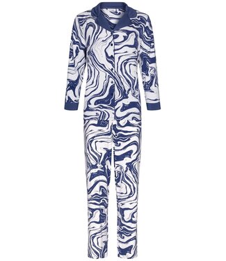 Pastunette Premium ladies luxury full button pyjama 'watercolour art'