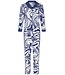 ladies luxury full button pyjama 'watercolour art'