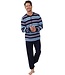 men's cotton pyjama with buttons 'stripey blue'