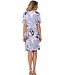 luxe nachthemd met korte mouwen 'floral garden'
