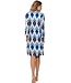 flared sleeve beach dress 'sea blue jewels'