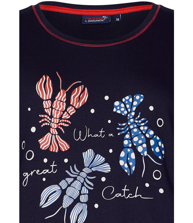 biologisch katoenen nachthemd met korte mouwen 'so catchy'