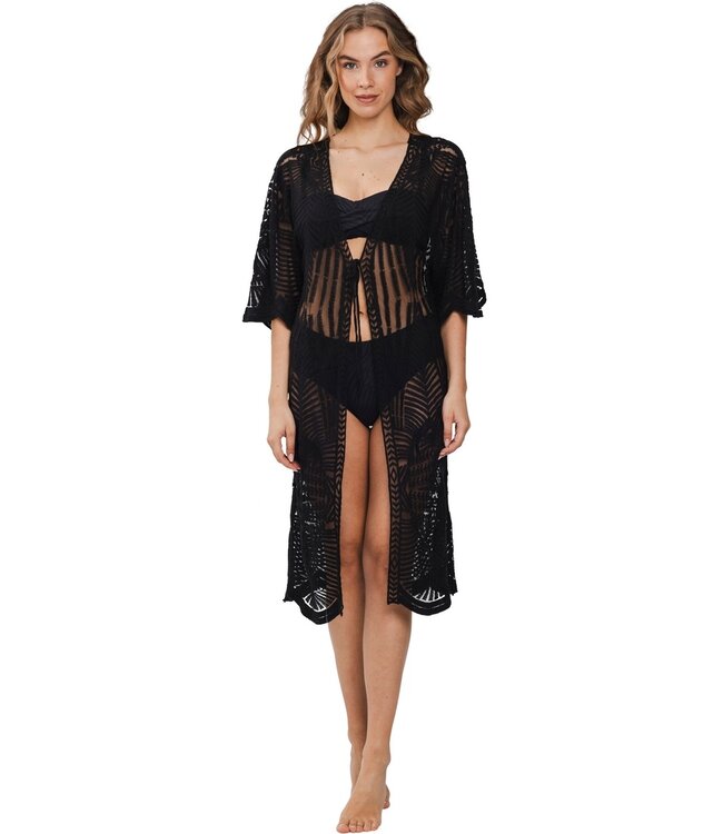 black beach cardigan 'chic black'