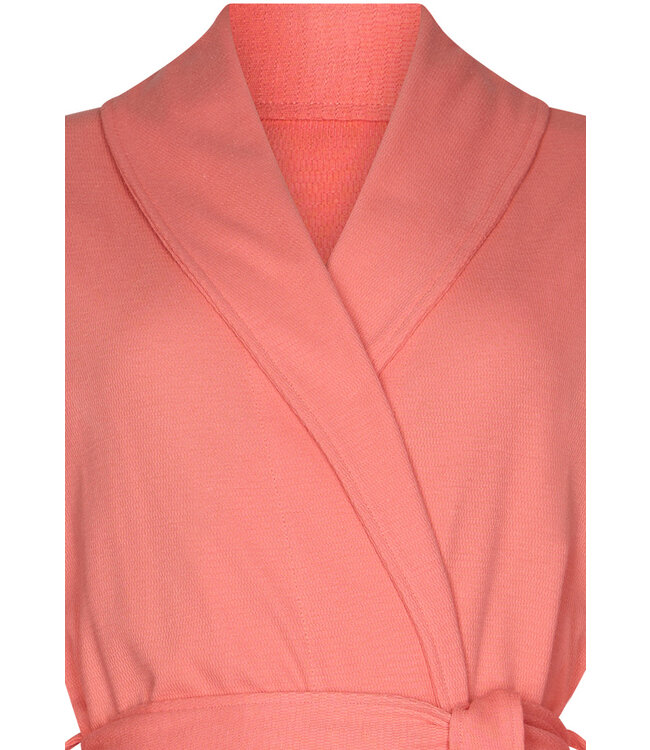 oranje ochtendjas van katoen-microwaffle 'summer moments'