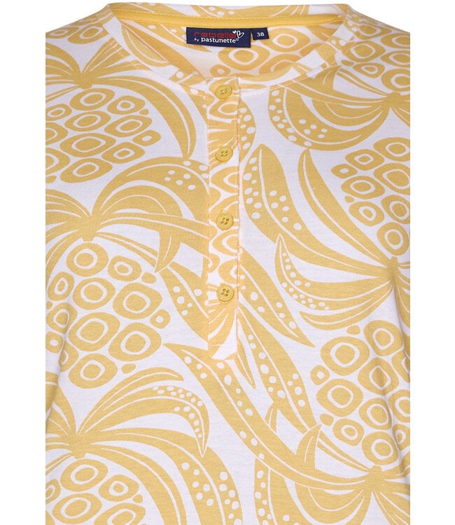 organic cotton nightdress with buttons 'pineapple paradise'