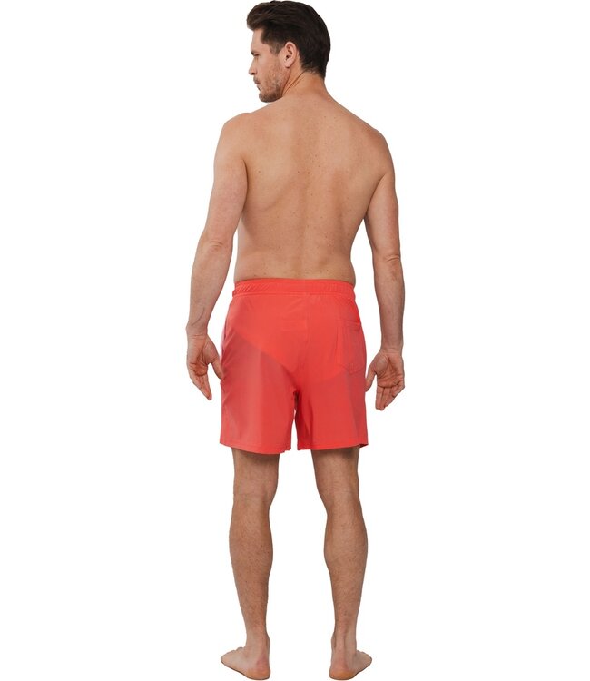coral swim shorts with elasticated tie-waist 'coral beach'