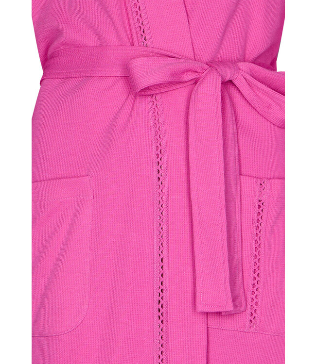 microwaffle-katoen mix kimono 'summer fuchsia'