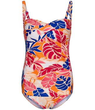 Pastunette Beach soft cup tankini met power net 'sunset beach'