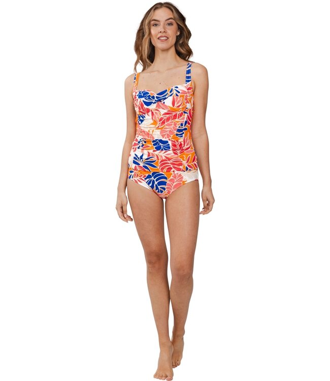 soft cup tankini met power net 'sunset beach'