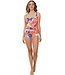 soft cup tankini met power net 'sunset beach'