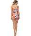 soft cup tankini met power net 'sunset beach'