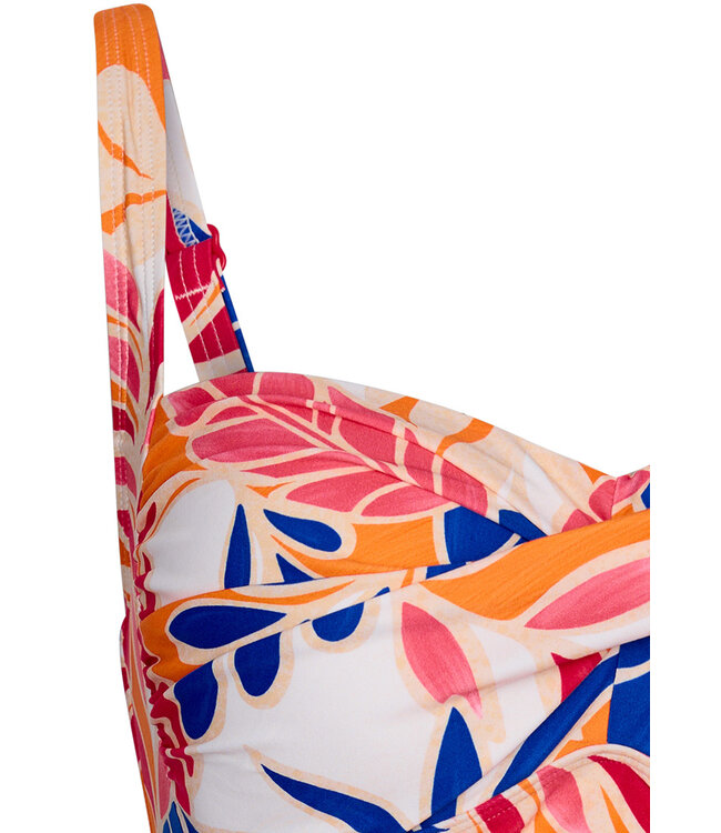 soft cup tankini met power net 'sunset beach'