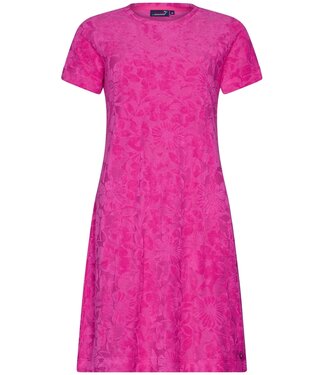 Rebelle embossed cotton-terry home- nightdress 'fabulous flowers bloom'