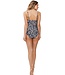 soft cup power net swimsuit 'monochrome beach'