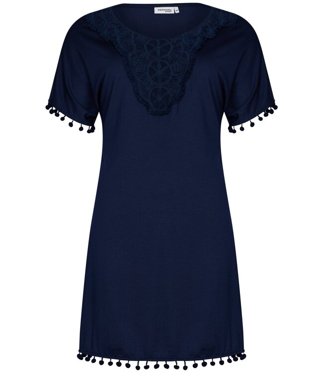 donkerblauw strandjurkje 'beach bobble'