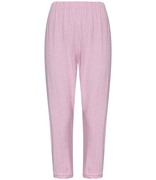 katoenen damespyjama met knopen 'stripey pink'