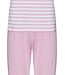 ladies cotton pyjama set with buttons 'stripey pink'